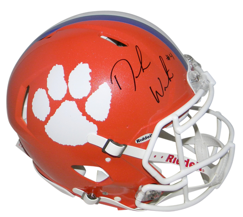 DESHAUN WATSON AUTOGRAPHED SIGNED CLEMSON TIGERS F/S AUTHENTIC SPEED HELMET COA