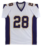 Adrian Peterson Authentic Signed White Pro Style Jersey Autographed BAS Witness