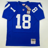 Autographed/Signed Peyton Manning Colts Authentic Blue M&N Jersey Fanatics COA