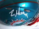 Raheem Mostert Autographed Dolphins Flash Speed Mini Helmet-Beckett W Holo