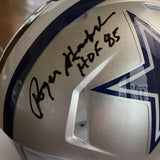 Roger Staubach Autographed Signed HOF '85 Dallas Cowboys Mini Helmet Beckett