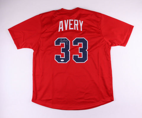 Steve Avery Signed Atlanta Braves Jersey (JSA COA) 1995 World Series Champion P.