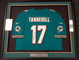 DOLPHINS RYAN TANNEHILL AUTOGRAPHED SIGNED FRAMED TEAL NIKE JERSEY PSA/DNA 90504