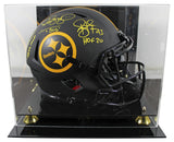 (3) Bettis, Ward & Polamalu Signed Eclipse F/S Speed Proline Helmet W/ Case BAS