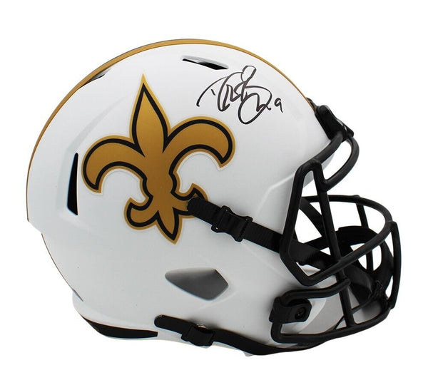 Drew Brees Signed New Orleans Saints Speed Full Size Lunar NFL Helmet