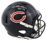 Bears Dick Butkus "HOF 79" Signed Full Size Speed Rep Helmet w/ Case JSA Witness