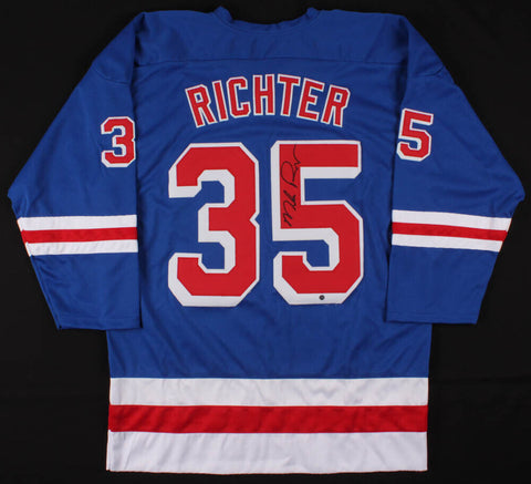 Mike Richter Signed Rangers Jersey (Steiner) 1994 Stanley Cup Champs Goaltender