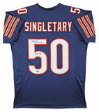 Mike Singletary "HOF 98" Authentic Signed Navy Pro Style Jersey BAS Witnessed 2