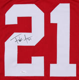 Frank Gore Signed 49ers Red Jersey (JSA COA) 5xPro Bowl (2006, 2009, 2011-2013)