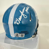 Autographed/Signed Earl Campbell & Warren Moon Oilers Mini Helmet BAS COA