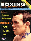 Ingemar Johansson Autographed Boxing Illustrated Magazine Cover PSA/DNA #S49204