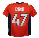 John Lynch Autographed/Signed Denver Broncos Orange XL Jersey Beckett 35295