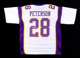 Adrian Peterson Signed Minnesota Vikings White Jersey (Beckett) NFL MVP 2012 R.B