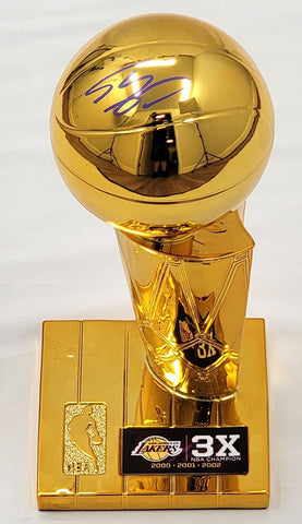 Shaquille O'Neal Signed LA Lakers 12" Replica Larry O'Brien Trophy Beckett