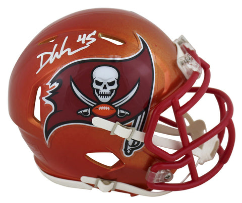 Buccaneers Devin White Authentic Signed Flash Speed Mini Helmet BAS Witnessed