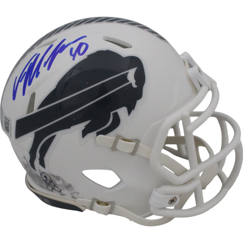 Von Miller Autographed/Signed Buffalo Bills 24 Salute Mini Helmet Beckett 48704