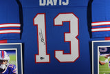 GABRIEL GABE DAVIS (Bills blue SKYLINE) Signed Autographed Framed Jersey Beckett