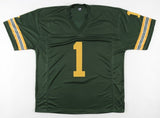 Warren Moon Signed Edmonton Eskimos Jersey Inscribed "CHOF 01" (Beckett) CFL HOF