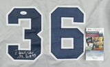 David Cone Signed New York Yankees Jersey Inscribed "P.G. 7-18-99" (JSA COA)