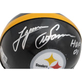 Lynn Swann Autographed Pittsburgh Steelers VSR4 Mini Helmet HOF Beckett 46598