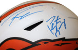 Manning, Elway & Wilson Signed Authentic Lunar Speed Flex Helmet FAN 38758