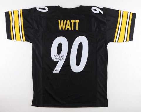 T J Watt Signed Pittsburgh Steeler Jersey (Beckett) 2017 1st Round Draft Pick LB