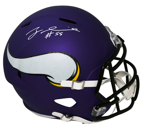 ZA'DARIUS SMITH SIGNED MINNESOTA VIKINGS FULL SIZE SPEED HELMET BECKETT