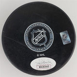 Mark Recchi Signed Pittsburgh Penguin Logo Hockey Puck (JSA COA) 577 NHL Goals