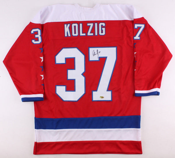 Olaf Kolzig Signed Washington Capitals Jersey (MAB) Playing career 1989-2009