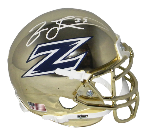 JASON TAYLOR SIGNED AUTOGRAPHED AKRON ZIPS CHROME MINI HELMET JSA