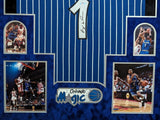 FRAMED IN SUEDE ORLANDO MAGIC PENNY HARDAWAY AUTOGRAPHED SIGNED JERSEY PSA COA