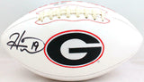 Hines Ward Autographed Georgia Bulldogs Logo Football - Beckett W Hologram