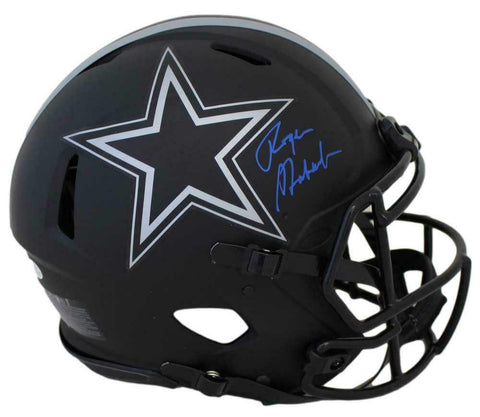 Roger Staubach Signed Dallas Cowboys Authentic Eclipse Speed Helmet BAS 30665