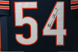 BRIAN URLACHER (Bears navy TOWER) Signed Autographed Framed Jersey Beckett