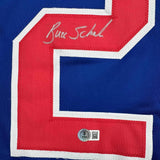 Framed Autographed/Signed Buzz Schneider 35x39 Miracle On Ice Jersey BAS COA