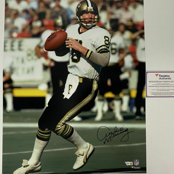 Autographed/Signed ARCHIE MANNING New Orleans Saints 16x20 Photo Fanatics COA