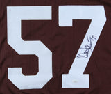 Clay Matthews Jr. Signed Career Highlight Stat Jersey (JSA COA) 4xPro Bowl L.B.