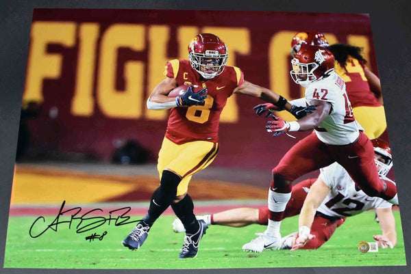 AMON-RA ST BROWN SIGNED AUTOGRAPHED USC TROJANS 16X20 PHOTO BECKETT