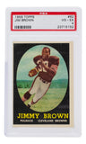 Jim Brown 1958 Topps Rookie Card Cleveland Browns #62 PSA 4