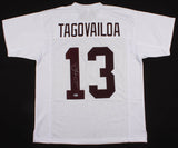 Tua Tagovailoa Signed Alabama Crimson Tide Jersey (Beckett Holo) 2020 #5 Pick QB