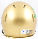 Michael Mayer Signed Notre Dame Speed Mini Helmet w/Baby Gronk -Beckett W Holo