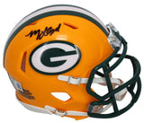 MarShawn Lloyd Autographed Green Bay Packers Mini Speed Helmet Beckett