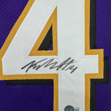 Autographed/Signed Kyle Hamilton Baltimore Purple Football Jersey BAS COA