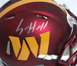 Sam Howell Autographed Washington Speed Mini Helmet - Beckett W Holo *Silver