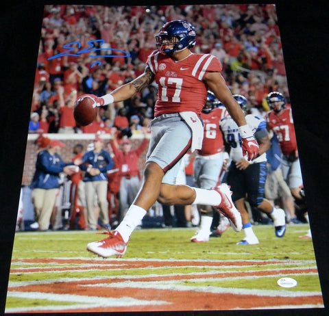 EVAN ENGRAM AUTOGRAPHED SIGNED MISSISSIPPI OLE MISS REBELS 16x20 PHOTO JSA