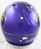 Ray Lewis Autographed Baltimore Ravens F/S Flash Speed Authentic Helmet-BAW Holo