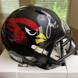 Larry Fitzgerald Autographed Signed Arizona Cardinals Black Mini Helmet Beckett