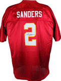 Deion Sanders Autographed Garnet Champions Collection Jersey-Beckett W *Black