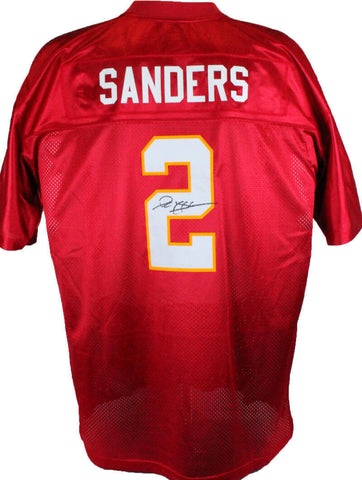 Deion Sanders Autographed Garnet Champions Collection Jersey-Beckett W *Black