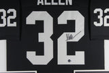 MARCUS ALLEN (Raiders black TOWER) Signed Autographed Framed Jersey Beckett